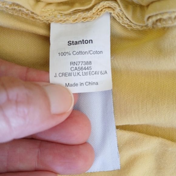 J. Crew Stanton Shorts Yellow size 30 - Picture 4 of 4